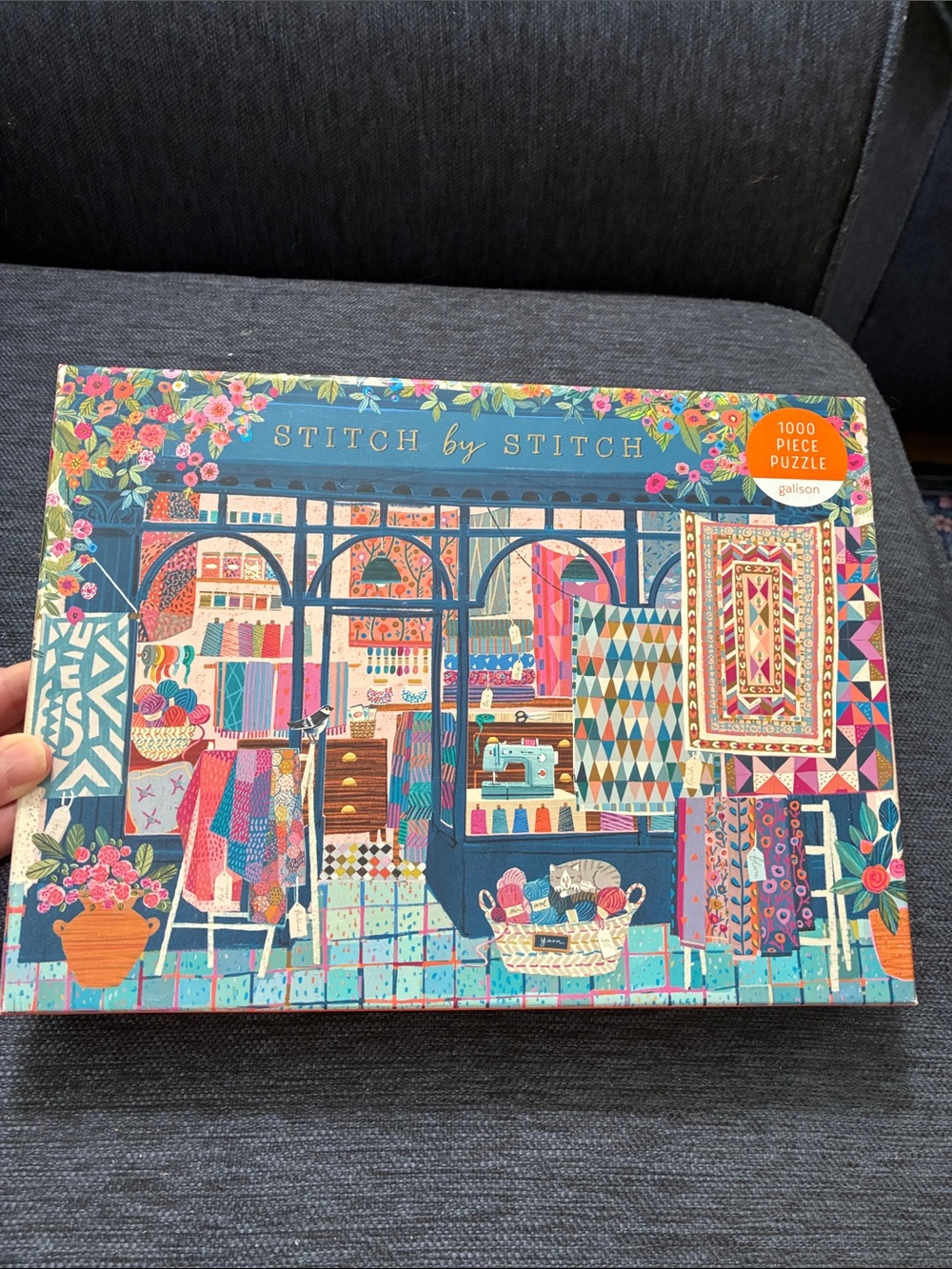 Galison Stitch by Stitch 1000-Piece Jigsaw Puzzle